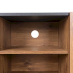 Mid Century TV Stand with 3 Cabinets, Media Console Table for TVs up to 70, Entertainment Center with Storage