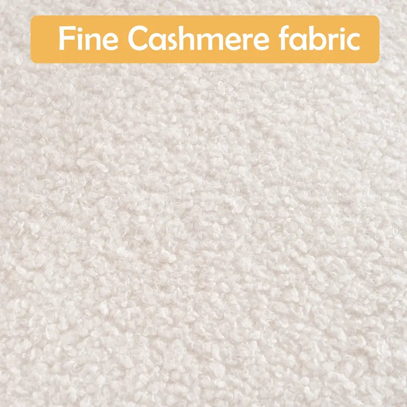 Velvet Swivel Chair with Ottoman