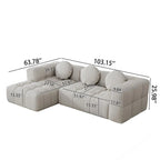 103 L-Shaped Modular Sofa, Free Combination (Left and Right Facing)