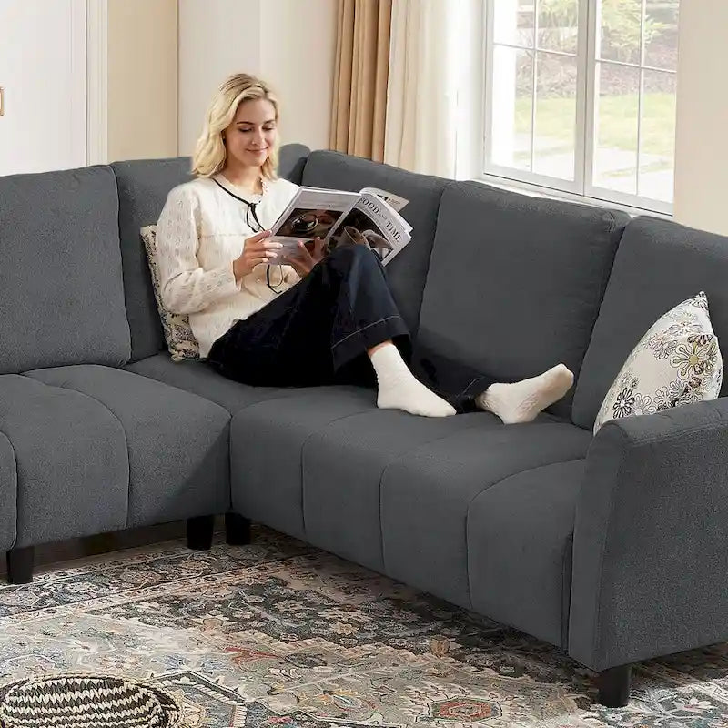 102.56 Wide Reversible Sectional Sofa with Corner Lounge Seat