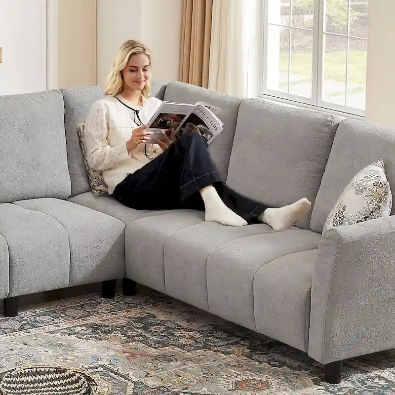 102.56 Wide Reversible Sectional Sofa with Corner Lounge Seat