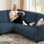 102.56 Wide Reversible Sectional Sofa with Corner Lounge Seat