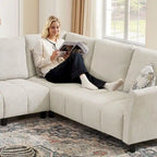102.56 Wide Reversible Sectional Sofa with Corner Lounge Seat