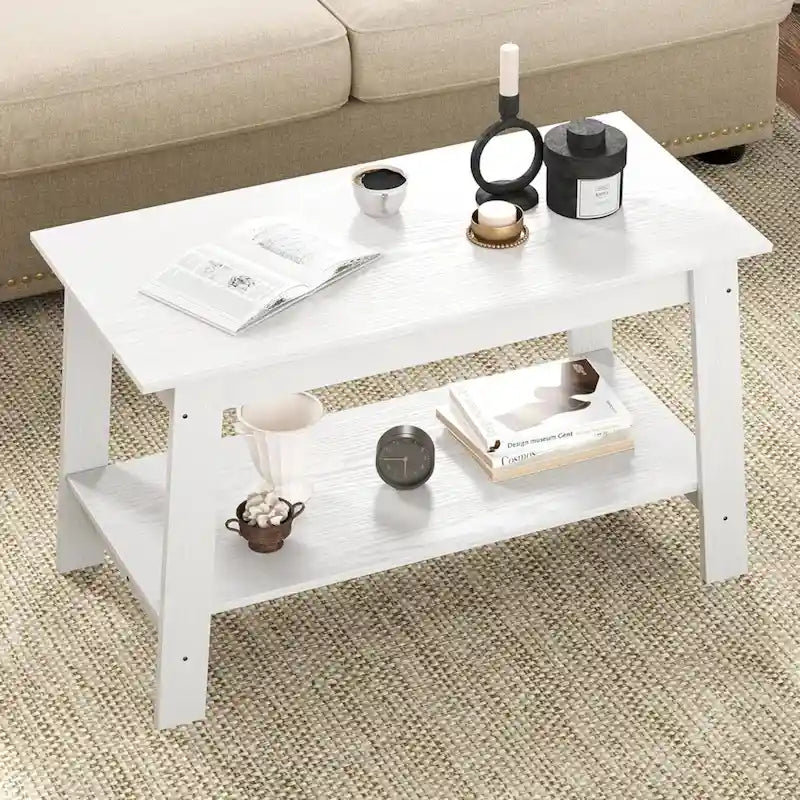 Rustic Small Coffee Table for Living Room, kItchen - N/A