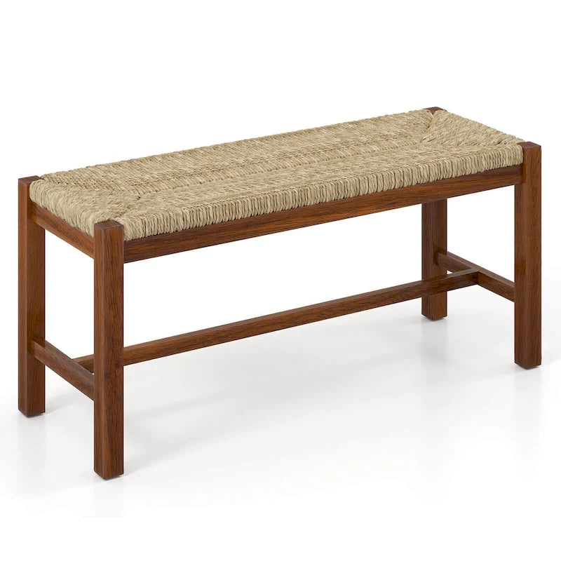 Costway 40 Long Wood Bench Indoor Dining Entryway End of Bed Bench - See Details