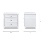Dauphin 23.5 3-Drawer Storage End Table