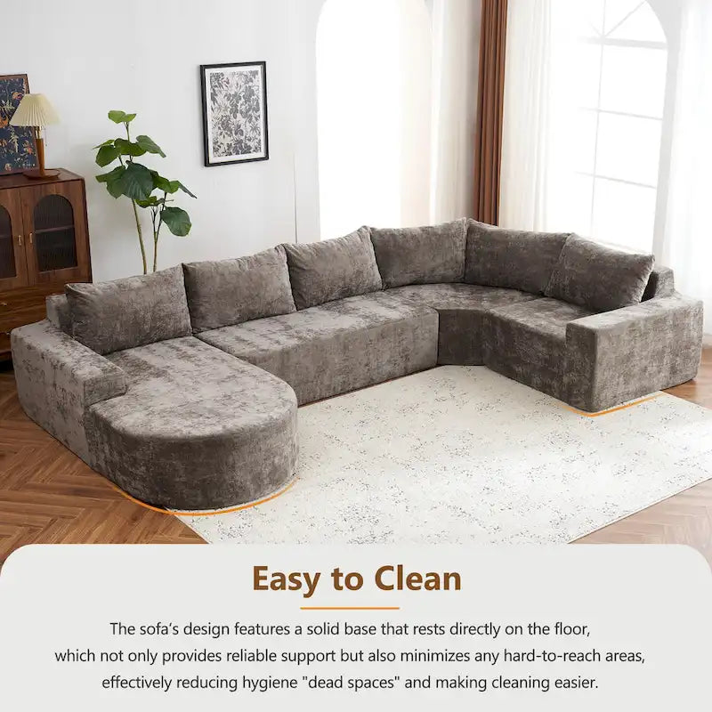 Modular Sectional Sofa Living Room Floor Couch Chaise Lounge