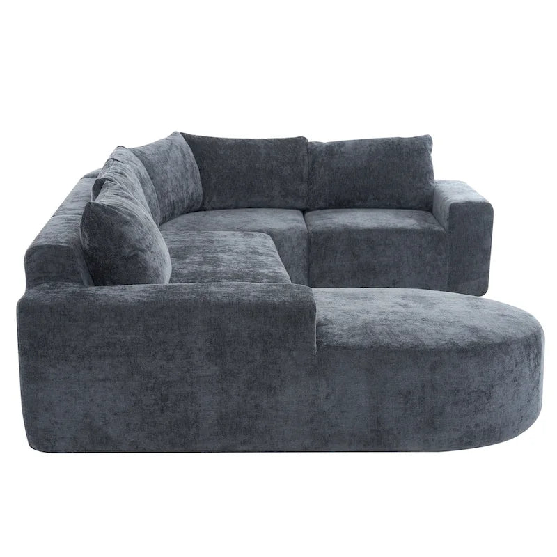 Modular Sectional Sofa Living Room Floor Couch Chaise Lounge