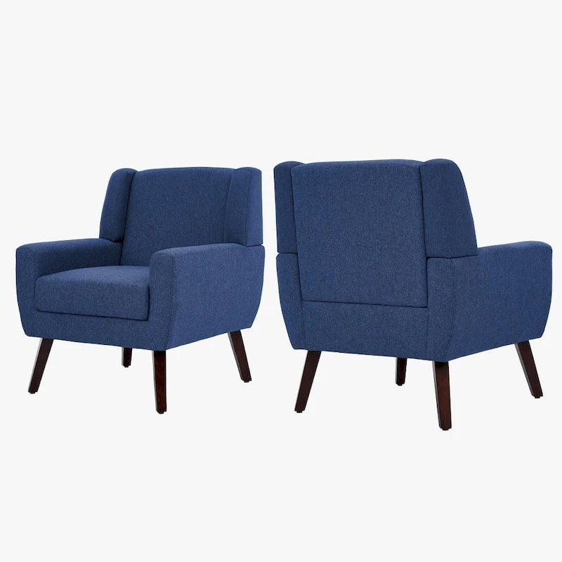 Modern Armchair Upholstered Accent Chair Set of 2