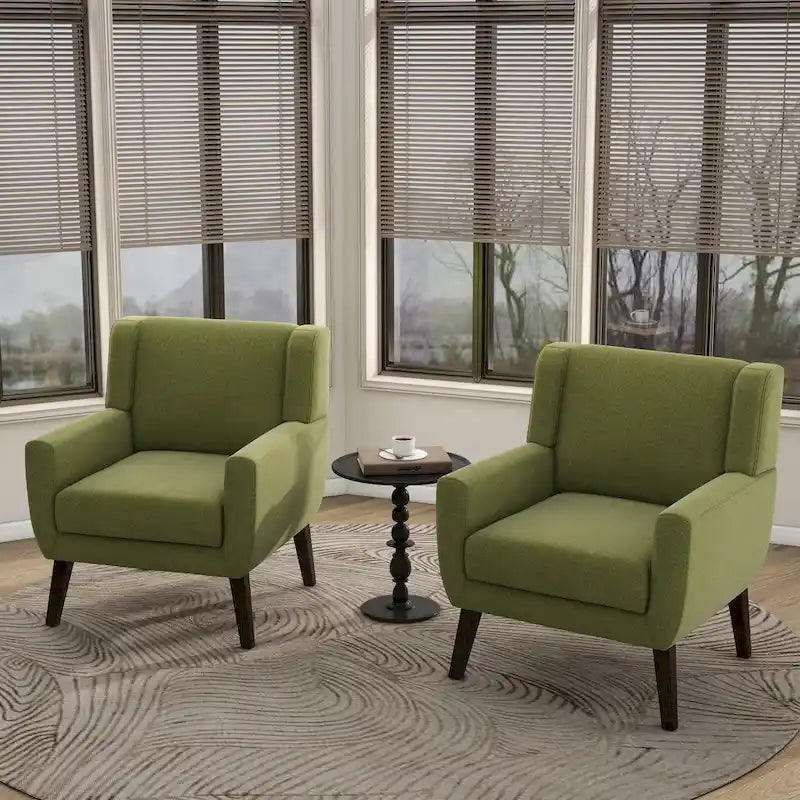 Modern Armchair Upholstered Accent Chair Set of 2