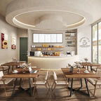 31.5 Inches Wood Square Dinner Table with Metal Base