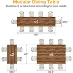 31.5 Inches Wood Square Dinner Table with Metal Base