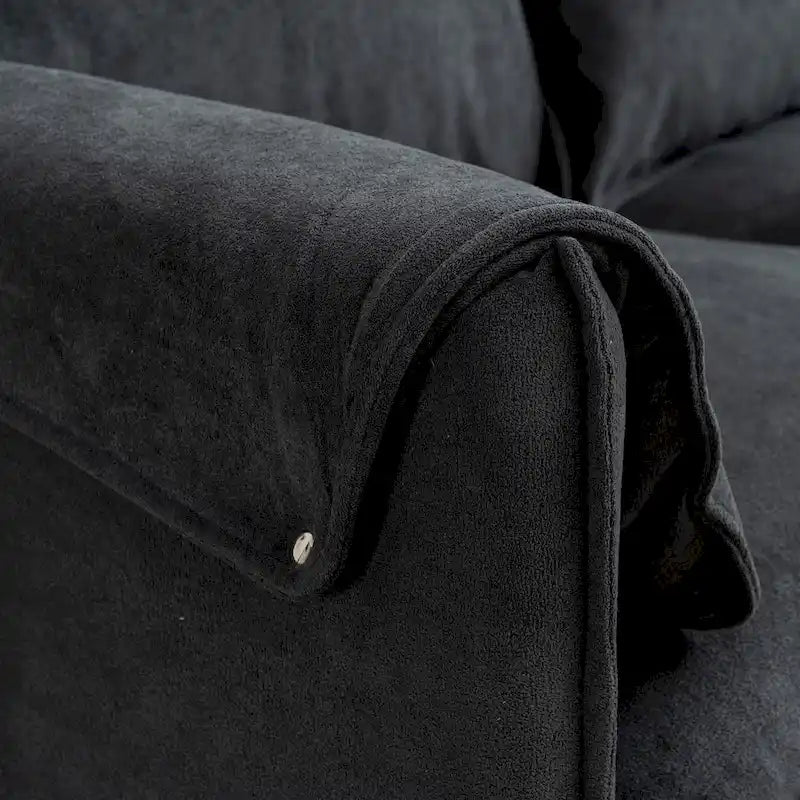 78.74 3-Seater L-Shaped Convertible Sectional Sofa with Footstools and Storage