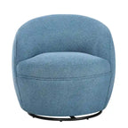 Roundhill Furniture Galleria 360 Swivel Teddy Sherpa Fabric Barrel Chair