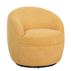 Roundhill Furniture Galleria 360 Swivel Teddy Sherpa Fabric Barrel Chair