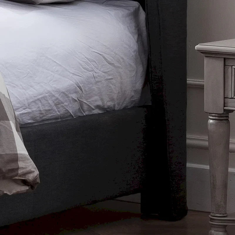 Virago Upholstered Low-profile King Platform Bed by Christopher Knight Home