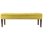 Mid Century Modern Tufted Upholstered Living Room Bench