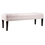 Mid Century Modern Tufted Upholstered Living Room Bench