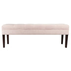 Mid Century Modern Tufted Upholstered Living Room Bench