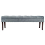 Mid Century Modern Tufted Upholstered Living Room Bench