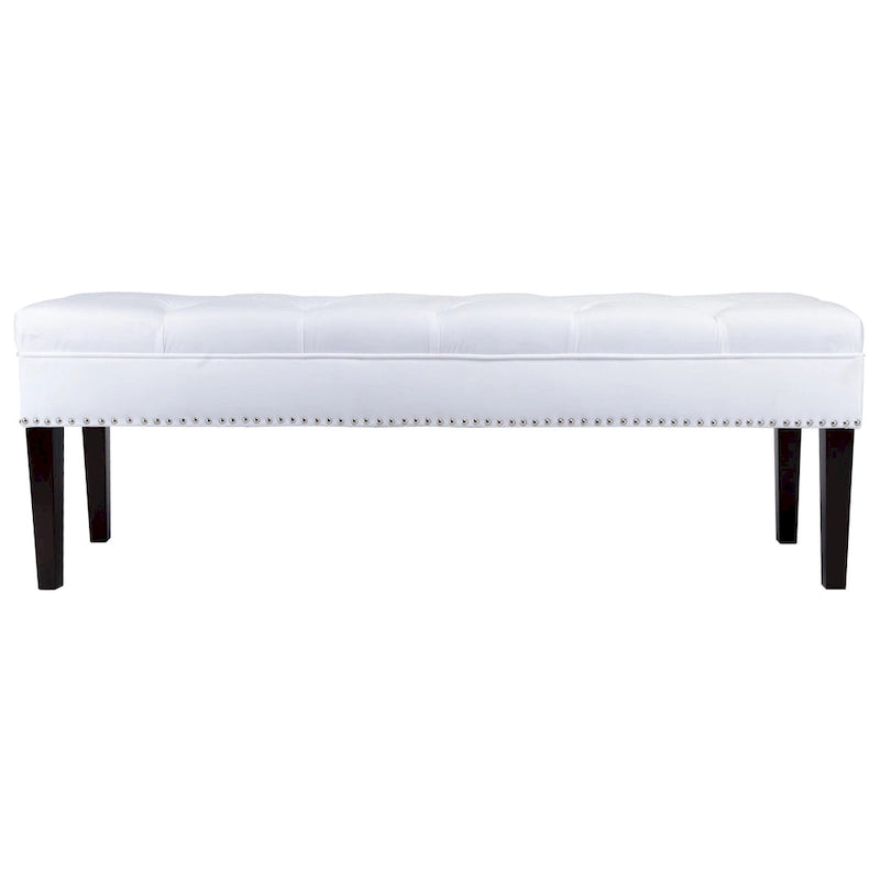 Mid Century Modern Tufted Upholstered Living Room Bench