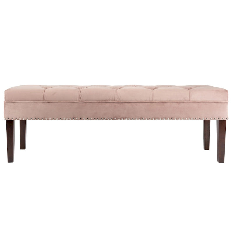 Mid Century Modern Tufted Upholstered Living Room Bench