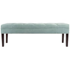 Mid Century Modern Tufted Upholstered Living Room Bench