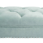 Mid Century Modern Tufted Upholstered Living Room Bench