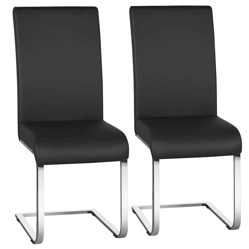 Yaheetech 2pcs Dining Chairs High Back Padded Chairs for Home