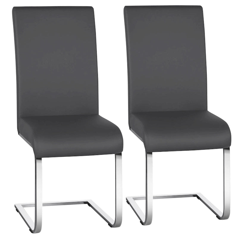 Yaheetech 2pcs Dining Chairs High Back Padded Chairs for Home