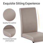 Yaheetech 2pcs Dining Chairs High Back Padded Chairs for Home