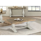 Napa 50 Solid Wood Pedestal Coffee Table