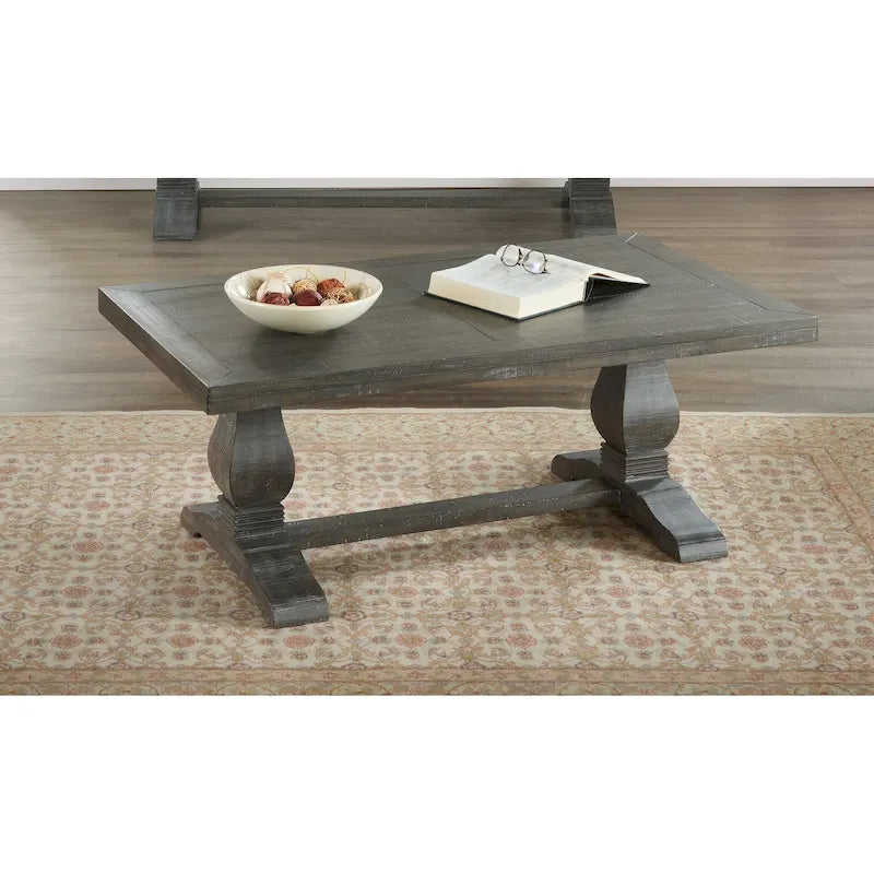 Napa 50 Solid Wood Pedestal Coffee Table