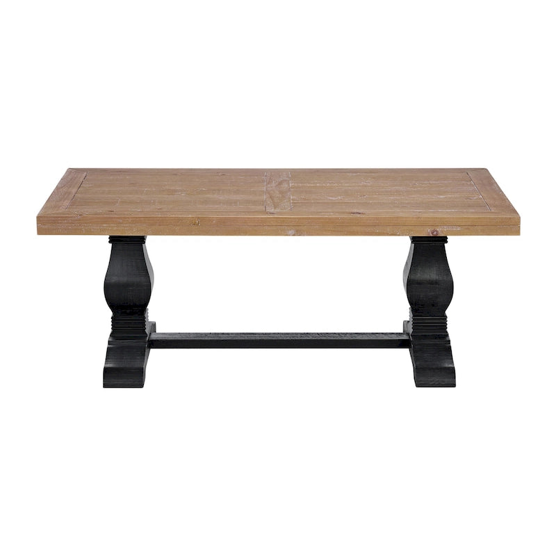 Napa 50 Solid Wood Pedestal Coffee Table