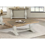 Napa 50 Solid Wood Pedestal Coffee Table