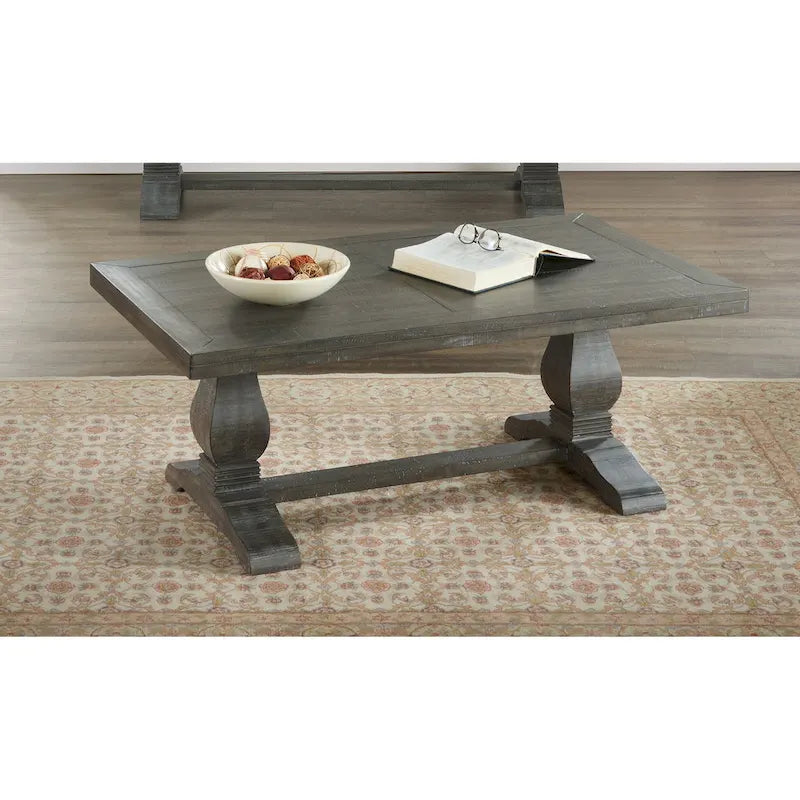 Napa 50 Solid Wood Pedestal Coffee Table