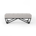 Ursa Contemporary Fabric Ottoman Bench by Christopher Knight Home
