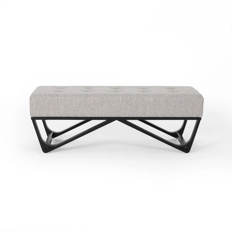 Ursa Contemporary Fabric Ottoman Bench by Christopher Knight Home