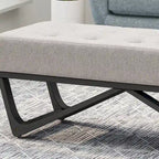 Ursa Contemporary Fabric Ottoman Bench by Christopher Knight Home