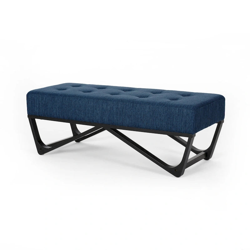 Ursa Contemporary Fabric Ottoman Bench by Christopher Knight Home