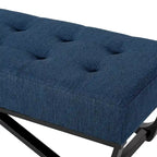Ursa Contemporary Fabric Ottoman Bench by Christopher Knight Home