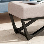 Ursa Contemporary Fabric Ottoman Bench by Christopher Knight Home
