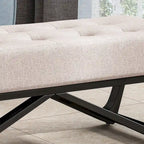 Ursa Contemporary Fabric Ottoman Bench by Christopher Knight Home