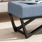 Ursa Contemporary Fabric Ottoman Bench by Christopher Knight Home