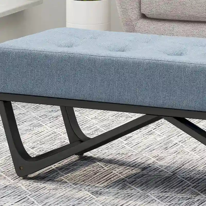 Ursa Contemporary Fabric Ottoman Bench by Christopher Knight Home