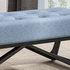 Ursa Contemporary Fabric Ottoman Bench by Christopher Knight Home