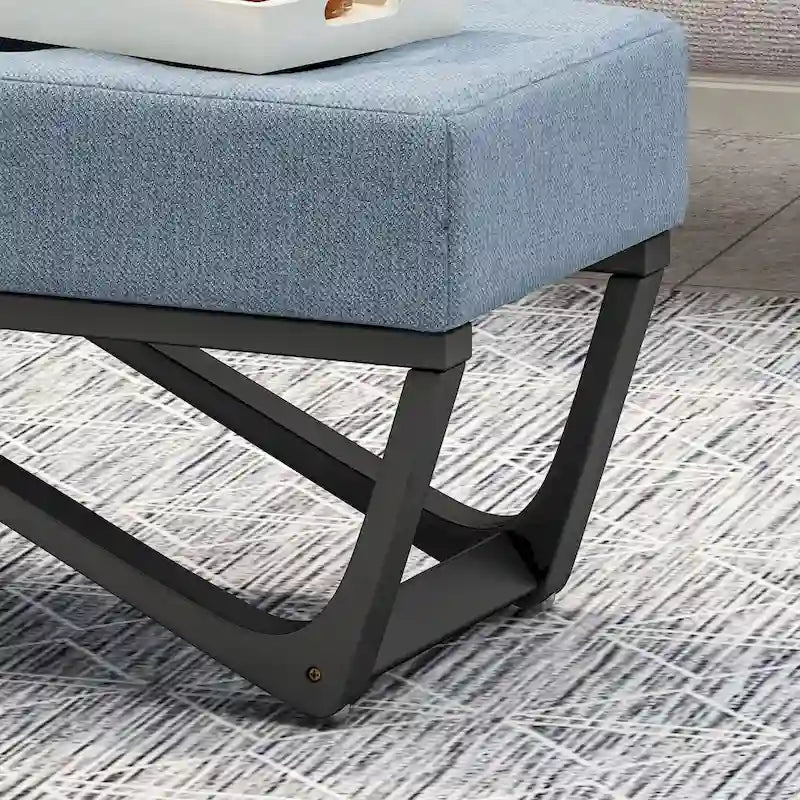 Ursa Contemporary Fabric Ottoman Bench by Christopher Knight Home