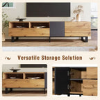 Modern Media Console Table TV Stand for 80 TV