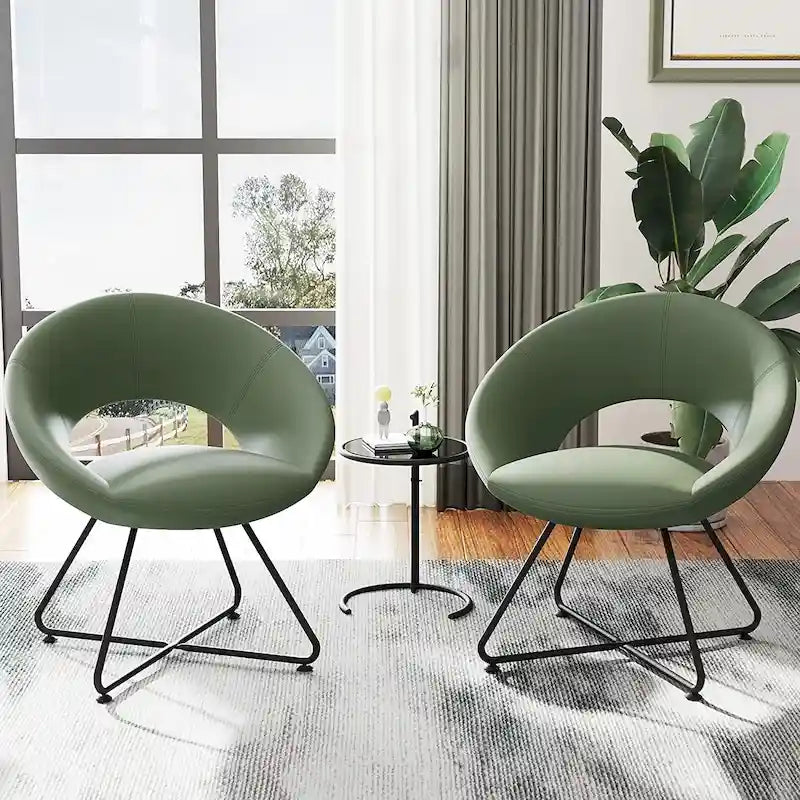 Green Velvet chair ,velvet accent chair for Living Room Bedroom Office Leisure Upholstered Single Sofa