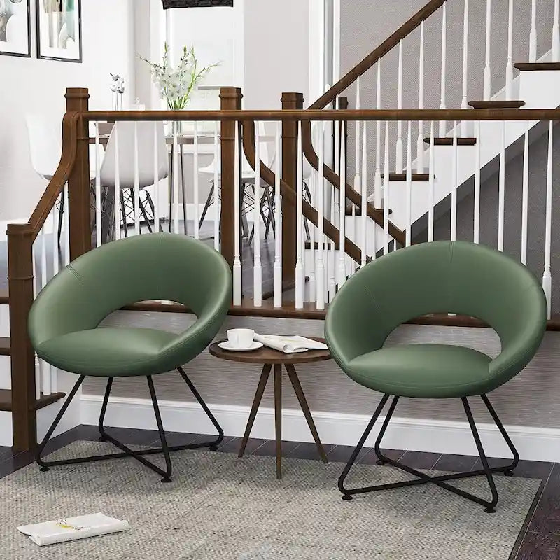 Green Velvet chair ,velvet accent chair for Living Room Bedroom Office Leisure Upholstered Single Sofa